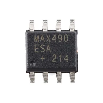 10 adet / grup MAX490ESA + T SOP-8 MAX490ESA RS-422 / RS-485 Arayüzü IC Düşük Güç, dönüş Hızı Sınırlı RS-422 / RS-485 Arayüzü IC