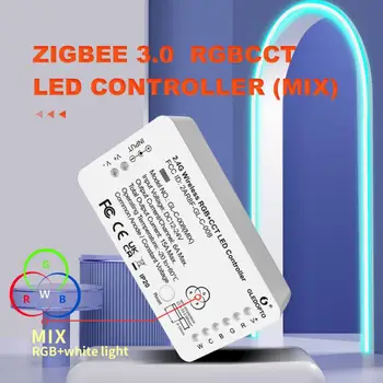 3.0 DC12-24V RGB+CCT RGBW WWCW akıllı LED Şerit Denetleyici Ses Kontrolü ile Çalışmak Echo Plus SmartThings