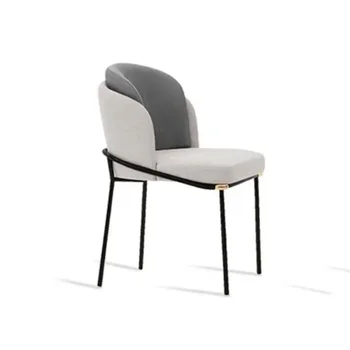 İtalyan Tarzı yemek sandalyeleri Döşemeli Tasarım Minimalist Rahat yemek sandalyeleri Restoran Cadeira De Jantar Ev Mobilyaları
