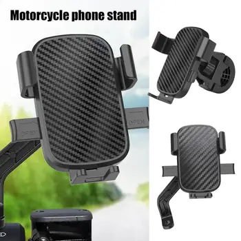 Metal motosiklet bisiklet telefon tutucu Alüminyum Alaşım Anti Kayma Braketi GPS Klip Evrensel Bisiklet telefon standı Tüm Akıllı Telefonlar İçin