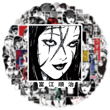 10/30/50 adet japon animesi Komik Tomie Junji Ito Çıkartmalar Korku Fujiang Karikatür Çıkartmaları DIY Dizüstü Araç Telefonu Serin Çocuklar Etiket
