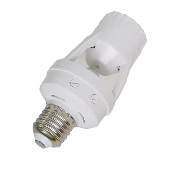 E27 LED 220V Vidalı Ampul Tutucu LED PIR Kızılötesi Hareket Sensörü Lambası Anahtar Priz Tanımlama E27 Hareket Sensörü