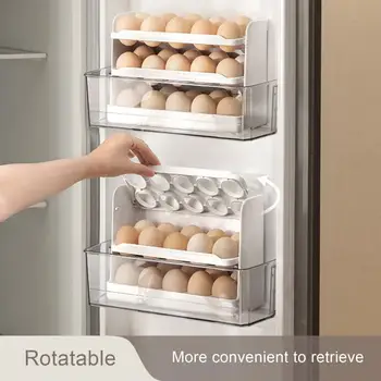 Yumurta Tutucu 3 katmanlı Yumurta Depolama Rafı Saygısız Tasarım Ev Mutfak Buzdolabı Organize Tutmak Dağıtım Yumurta Buzdolabı