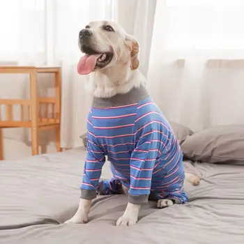 2XL ~ 6XLPet Köpek Giysileri Köpek Postoperatif Takım Elbise Kış Sıcak Ev Büyük Köpek Kedi Gömlek Tulum Pet Pijama Dört ayaklı Giyim Büyük