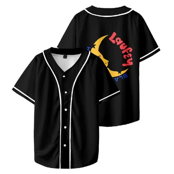 Laufey beyzbol tişörtü 3D Baskılar Unisex Kısa Kollu Tee Casual Streetwear Kadın Erkek Giysileri