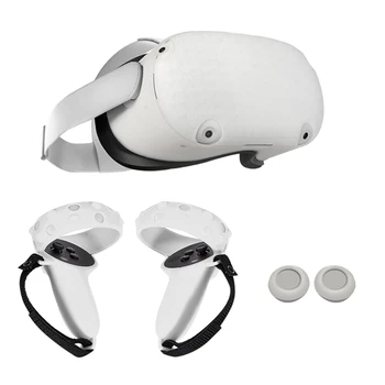 Yeni koruma kapağı Oculus Quest 2 VR Dokunmatik Kontrol Kolu Kavrama Durumda Silikon Tam Koruyucu D