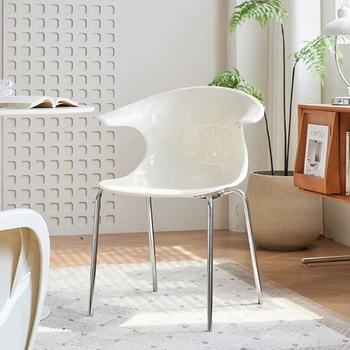 Mutfak Akrilik Yemek Sandalyesi Basit Modern Lüks Şeffaf Arkalığı Sandalye İskandinav Tasarımcı Parti Cadeira Ev Mobilyaları WKDC