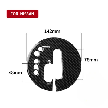 Nissan için 370Z Z34 2009 2010 2011-2022 Karbon Fiber Sticker Araba Oto Vites Kutusu Paneli Kapak Trim iç Araba Aksesuarları
