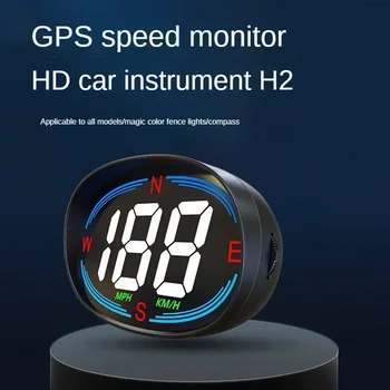 Araba HUD Head-up Ekran GPS Pusula Hız Göstergesi Çok Fonksiyonlu USB Güç Kaynağı Velometer Head Up Ekran Gps Hız Göstergesi