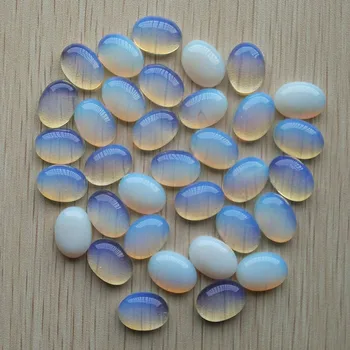 Moda kaliteli opal taş Oval CAB CABOCHON boncuk takı yapımı için 12x16mm toptan 50 adet / grup ücretsiz kargo