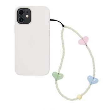 HERLOOK Moda Y2K Tarzı Kalp telefon zinciri telefon süsü Aksesuarları Kızlar Hediye Cep Telefonu Sapanlar Ins Moda Kordon