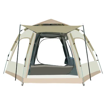 Dış mekan çadırları kamp çadırı dış mekan ürünleri Su Geçirmez 3 Sezon 2 kişi katlanır çadır Yürüyüş Ekipmanları