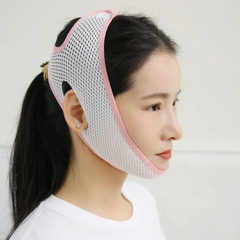 D2TA soğuk lipoliz cihazı Redüktör Yüz Zayıflama Kayışı Elastik V Hattı Kaldırma Aracı Kadın Erkek Yüz Germe Bandajı