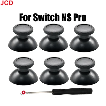 JCD 6 adet 3D Analog Thumb Çubuk Anahtarı Pro Denetleyici Analog Thumbsticks Joystick Kap Kavrama Oyun Onarım Parçaları