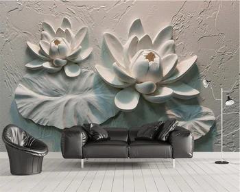 beibehang Ev Dekoratif Duvar Kağıtları Özel Duvar 3D Stereo Kabartma Tropik TV Duvar Arka Plan Duvar 3d duvar kağıdı papel de parede