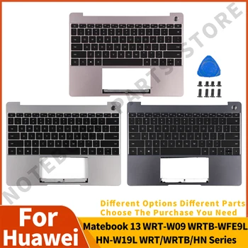 Yeni ABD Klavye Huawei Matebook İçin 13 WRT-W09 WRTB-WFE9L HN-W19L WRT / WRTB / HN Serisi Orijinal Parça Palmrest Arkadan Aydınlatmalı İngilizce