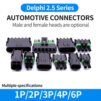 Delphi 2.5 Serisi Otomotiv su geçirmez konnektör 1/2/3/4/6pin Erkek Ve Dişi Fişler Haltech HARİTA TPS Tel Bağlayıcı GM İçin