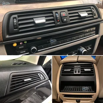 LHD Araba Aksesuarları Merkezi Sol Sağ Klima havalandırma ızgarası Çıkış Paneli Krom Plaka Paneli Kapağı BMW 5 Serisi İçin F10 F18