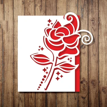 Sevgililer Günü Çiçek Metal Kesme Ölür Stencil DIY Scrapbooking Albümü Kağıt Kartı Şablonu Kalıp Kabartma Zanaat Dekorasyon