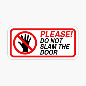 Lütfen Kapıyı Çarpmayın 5 ADET Araba Çıkartmaları Süslemeleri Baskı Oturma Odası Pencere Duvar Karikatür Dekor Ev Çıkartmaları Anime