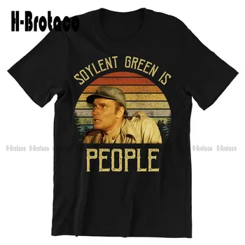 Soylent Yeşil Gömlek, Charlton Heston Soylent Yeşil Insanlar Vintage tişört, 1980 S Filmler Tv Gösterisi Alıntı Unisex Tshirt Xs-5Xl