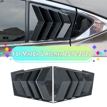 Mazda 6 Atenza 2018 için 2019 2020 1 Çift Araba Yan Havalandırma Panjur Arka Pencere Panjur Kapağı Trim Oto Aksesuarları
