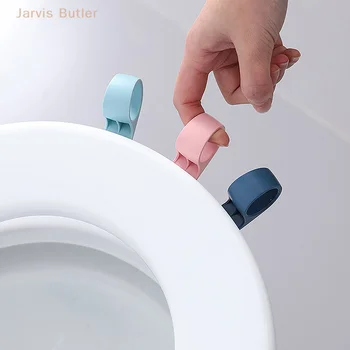 Basit Klozet Kaldırıcı Dokunmaktan Kaçının Tuvalet kapak kolu Tuvalet Kaldırma Sıhhi Closestool Koltuk Kaldırma Banyo El Kapaklı