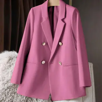 Yeni Blazers Zarif Kadın Ceketler Şık Rahat Ofis Bayan Takım Elbise Kore Katı kadın Moda Ceket Lüks Kadın Blazer Mujer Ceket