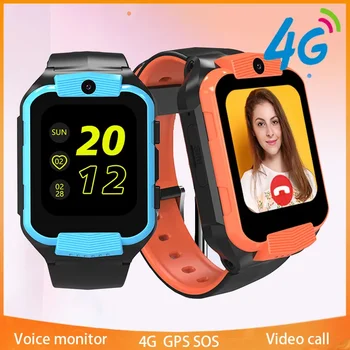 Xiaomi Mijia Çocuk Smartwatch GPS SOS Telefon akıllı saat SIM Kart Görüntülü Arama Saati Uzaktan ses monitörü Çocuklar için Erkek Kız Hediye