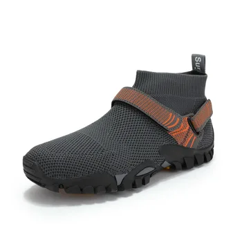 Slip-On Yalınayak Açık Sığ erkek ayakkabısı Kaymaz Nefes Yaz Su Botları Hafif Gençler Yüksek Kaliteli Zapatos