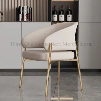 İskandinav Accent Sandalye Oturma Odası Beyaz Ahşap Ergonomik Mutfak Bar Modern Yemek deri sandalyeler Katlanır Sedie Cucina Mobilya