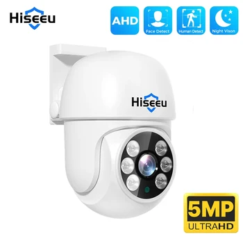 Hiseeu 5MP AHD PTZ Kamera Su Geçirmez Ev Güvenlik cctv güvenlik kameraları Kızılötesi Gece Görüş Analog Kameralar XMEye Pro