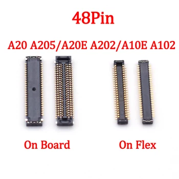 10 Adet 48Pin USB şarj FPC Konektörü Kurulu Samsung Galaxy A20E A202 A202F A20 A205 A205F A10E A102 A102U Şarj Portu
