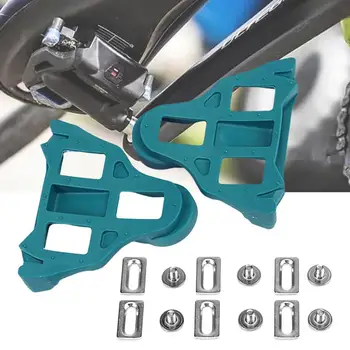 1 Takım Pedalı koruma kapağı 0/2/6 Derece Pedal Cleat Kapak kaymaz ABS Anti Korozyon Pedalı Cleat Koruyucu Bisiklet için