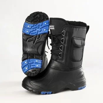 2023 Yeni Sonbahar Kış Sıcak erkekler moda kar botları askeri balıkçılık kayak su geçirmez basit rahat orta buzağı ayakkabı erkek ayakkabısı