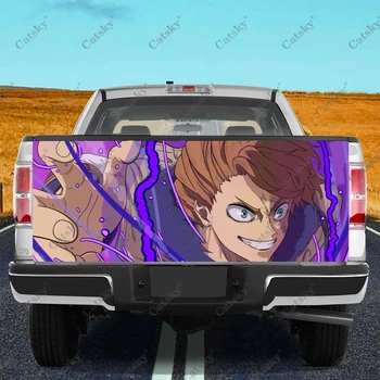 Anime Siyah Yonca Özel Araba Kuyruk Bagaj Korumak Vinil sargı çıkartma Çıkartması Araba Kaput dekorasyon çıkartması SUV Off-road için Pikap