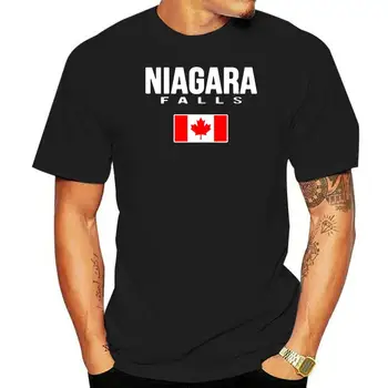 Erkekler tshirt Niagara Şelalesi T-shirt Hatıra serin baskılı tişört tees en