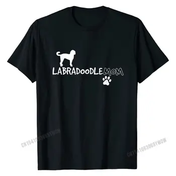 Labradoodle Anne Gömlek, Komik Sevimli Köpek Sahibi Hediye Marka Tasarım Tişörtleri Pamuk Erkekler Gömlek Tops Normal
