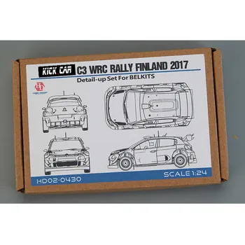Hobi Tasarım HD02-0430 1/24 C3 Wrc Ralli Finlandiya 2017 Detay-up Set Metal Model Araba Modifikasyonları İçin Set Belkits