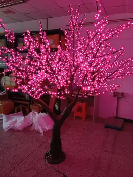 Açık LED yapay kiraz çiçeği ağacı ışık yılbaşı ağacı lambası 1872 adet LED ampuller 2.5 m yükseklik 110 / 220VAC bahçe dekor