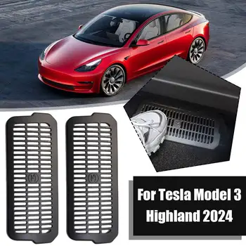 Araba Alt Hava Çıkış Koruyucu Kapak Tesla Modeli 3 Yayla 2024 Dayanıklı Toz Geçirmez Koruyucu Kapak İç Aksesuarları
