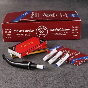 250 Adet/paket Aktif Karbon 9mm Filtreler Adsorbe Katran Tütün Boru Sarf Malzemeleri Sigara Boru Özel Kullanım Aksesuarları