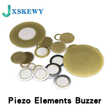10 adet Piezo Elemanları Buzzer Siren Sensörü Tetik Davul Disk Bakır Piezo Hoparlör 12MM 20MM 27MM 35MM 50MM Piezoelektrik