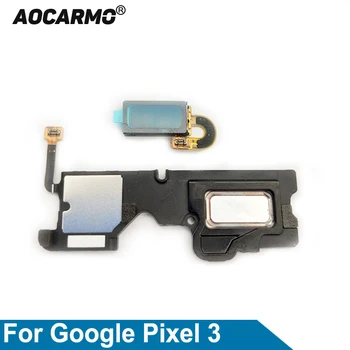 Aocarmo Google Pixel 3 İçin Üst Kulak Hoparlör Kulaklık Ve Alt Hoparlör Buzzer Ringer Flex Kablo Yedek parça