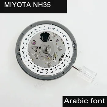 Izle aksesuarları japonya'nın yeni Seiko NH35 hareketi saat 3 takvim Arapça yazı tipi