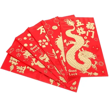 Yeni Yıl Kırmızı Zarflar Şanslı Para Korusun Kırmızı Cepler Yıl Çin Bahar Yeni Yıl Düğün Töreni Süslemeleri