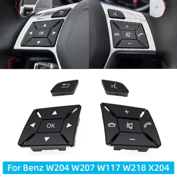 Araba direksiyon Anahtarı Çok fonksiyonlu düğme kapağı Mercedes Benz C E GLK Sınıfı W204 W212 W156 W246 W207 W117 W218