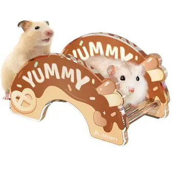 Kobay Oyuncaklar Pet House Oyun Etkinliği Hamster Kafesi Hideout Oyuncak Hamster Evi Oyuncaklar Temizle Hideout Oyuncaklar İçin Zarif Pencere