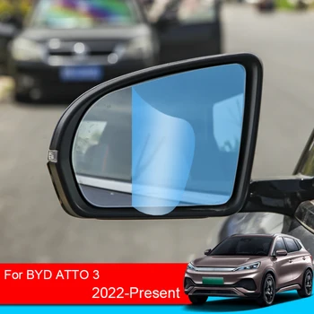 2 Adet Araba Sticker Yağmur Geçirmez Film BYD ATTO 3 2022 2023 Araba dikiz aynası Yağmur Filmi Net Görüş Yağmurlu Günler Film Aksesuarları