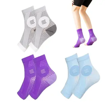 Varis çorabı Nöropati İçin 3 Çift Toeless varis çorabı Erkekler Nefes Yatıştırıcı Atletik Çorap İnce Koşu Çorapları